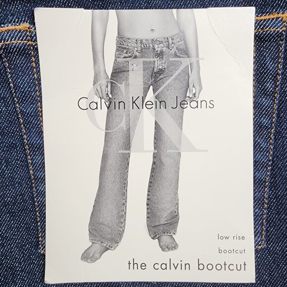 Calvin Klein Womens Low Rise Bootcut Jeans Size 2 Stretch Denim Dark Wash New - Picture 3 of 10